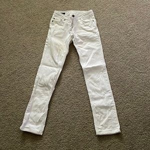 Burberry low waisted white jeans in size IT 38